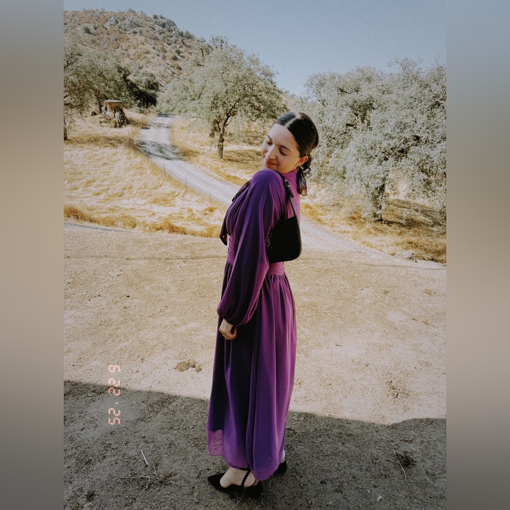 SHEIN Purple Dress